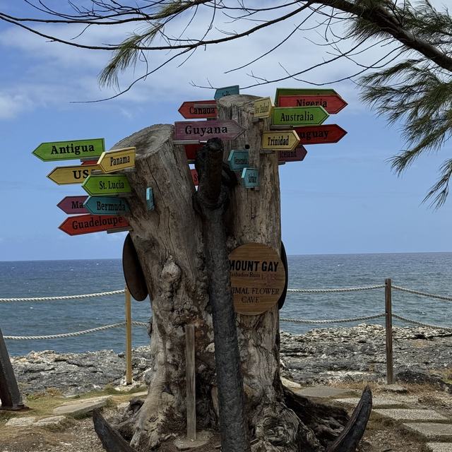Signpost on the north coast